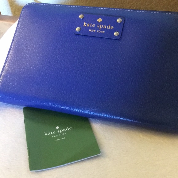 royal blue kate spade wallet
